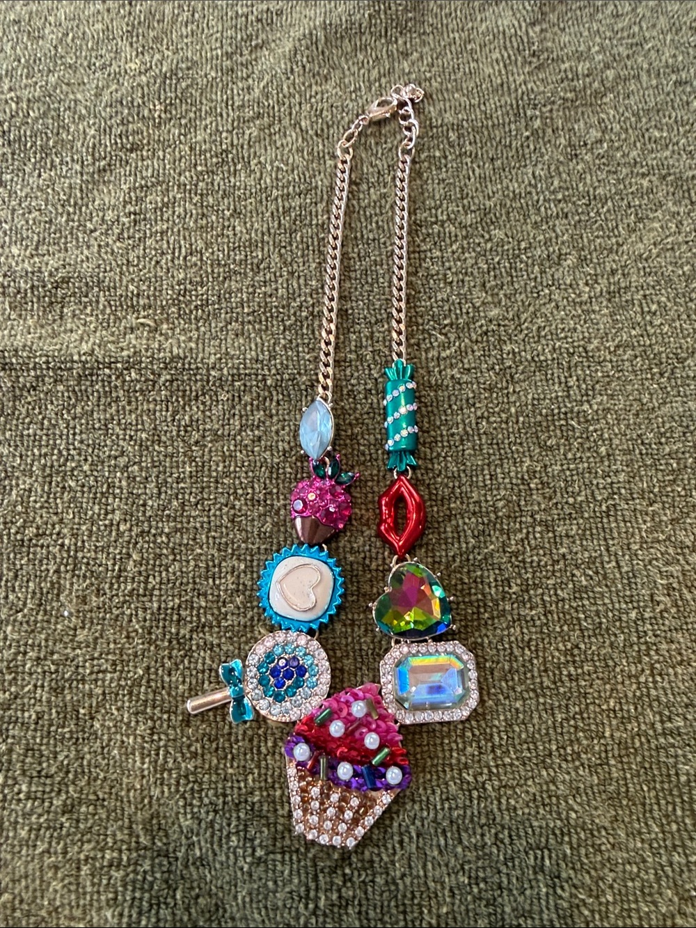 Betsy Johnson Colorful Candy & Cupcake Pendant Necklace - Multicolor necklace.